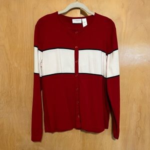 Large Liz Claiborne cotton cardigan